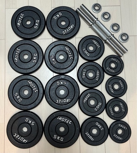 【引取り限定】ダンベル30kg×2 インクラインベンチセット アイロテックダンベルセット（30kg×2）インクラインベンチ 【公式通販】