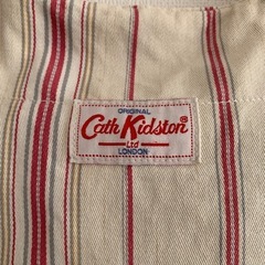 キャスキッドソン　キャンバス生地ストライプ柄バッグの画像