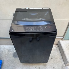 🉐260⭐️2024.23年製★ニトリ　冷蔵庫　洗濯機　黒　ブラック　一人暮らしの画像