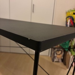 PCデスク シンプル ブラック  アイアンの画像