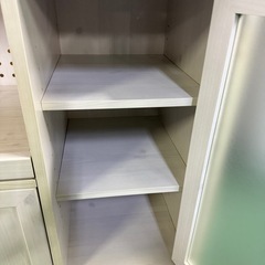 直接引き取り限定特価！レンジも置けるミニ食器棚！の画像