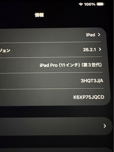 iPadPro第三世代‼️バッテリー最大容量91％‼️