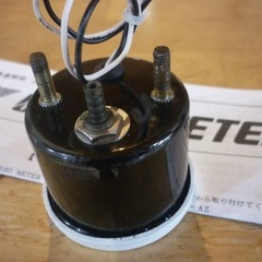 【絶版・値下げ】点灯確認済　omori　大森メーター　機械式バキューム計52φの画像