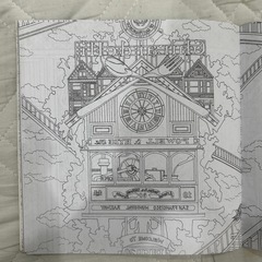 塗り絵4枚セットの画像