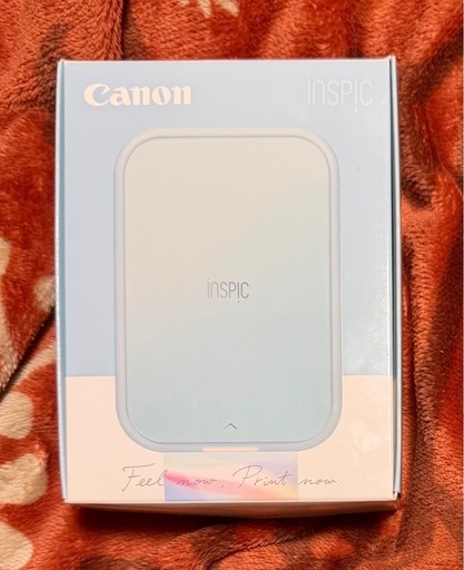 美品Canon iNSPiC ブルー PV-223-BL　ミニフォトプリンター✖️新品おまけ丸形シールフィルム付き。