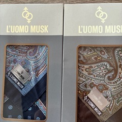 メンズハンカチL'UOMO MUSKの画像