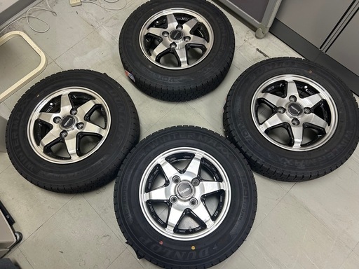軽トラ.バン用アルミ付きスタッドレス