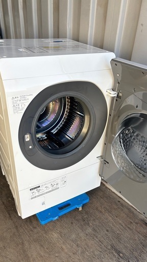 ??①SHARP クリスタルES-P110-SL ドラム式洗濯機乾燥　ヒートポンプユニット乾燥(保証付き) 安心　分解洗浄　設置まで対