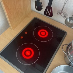 おままごとキッチン＋フライパンなどセットの画像