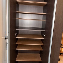 シューズボックス◾️靴箱◾️ミラー付きの画像