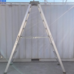 K4◇ハセガワ◇強力型脚立◇8尺 8段◇アルミ◇天板幅広タイプ◇SHW-24の画像