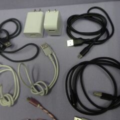 ( E-347 )USB Type-Cケーブル１０本 アダプター２個 セット⑬HUAWEIアダプターあり 中古 通電確認済みの画像