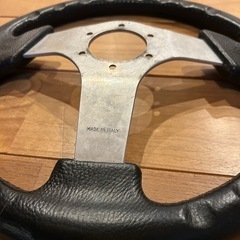 OBA オバオバハン ステアリング 35パイ ブラックスキン 希少の画像