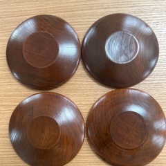 木製　小皿　豆皿　4枚セットの画像