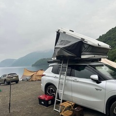 ルーフテント　ジェームズバロウド　サイドオーニングL＋トンネル付き‼️
の画像