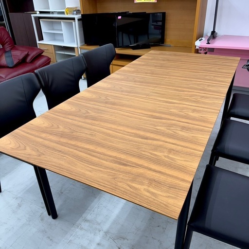 【展示未使用品‼️】総額34万♪ アルモニア 6人掛け伸長式ダイニングテーブルセット 幅160/200cm ADORA TT-002 