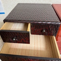 【美品】鎌倉彫 小引き出し　牡丹彫り アンティークの画像
