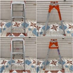 F051 ほぼ未使用 アルミ脚立 KJ-90 ハシゴ DIYの画像