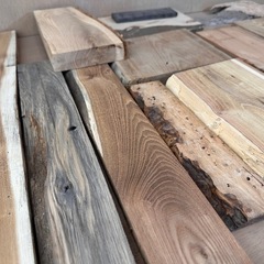 耳つきアリ　無垢板まとめて14点の画像