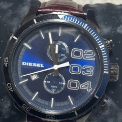 DIESEL ディーゼル 腕時計 ブラック 青の画像