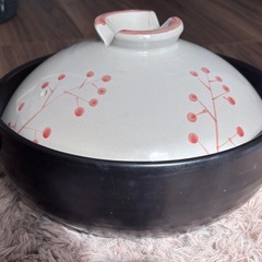 8号土鍋 直径26cm 菜箸置き溝付き 数回使用の画像