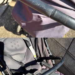 アップリカ スムーヴ トラベルシステム 格安　ブラック　グレー　3輪　ベビーカーの画像