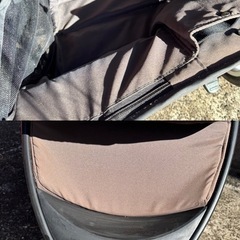 アップリカ スムーヴ トラベルシステム 格安　ブラック　グレー　3輪　ベビーカーの画像