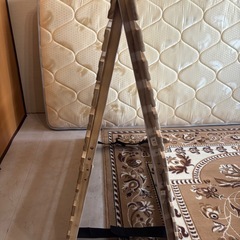 折りたたみ桐すのこマット　シングルの画像