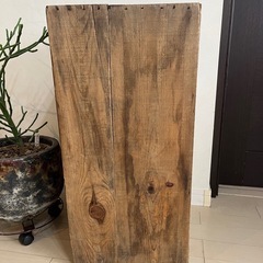 【DIY】ヴィンテージ風りんご箱シェルフ（引出し2杯付）オイルステイン仕上げの画像