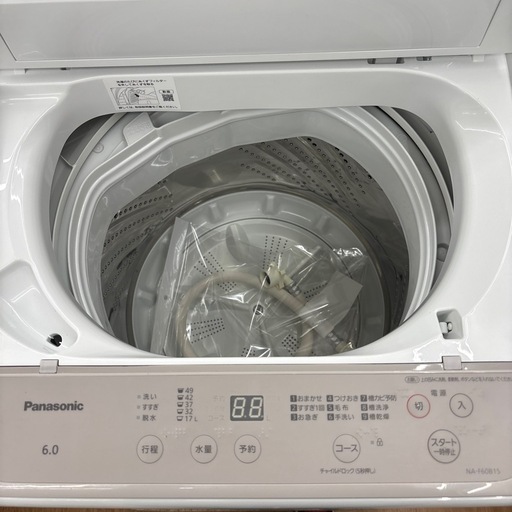 ☆ドリーム荒牧店☆ジモティー割引有☆【クリーニング済み】Panasonic/6kg洗濯機/NA-F60B15/2022年製