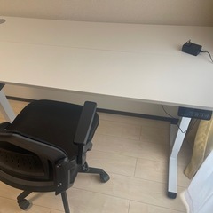 【本日限定・無料】電動昇降デスク＋チェアセットの画像