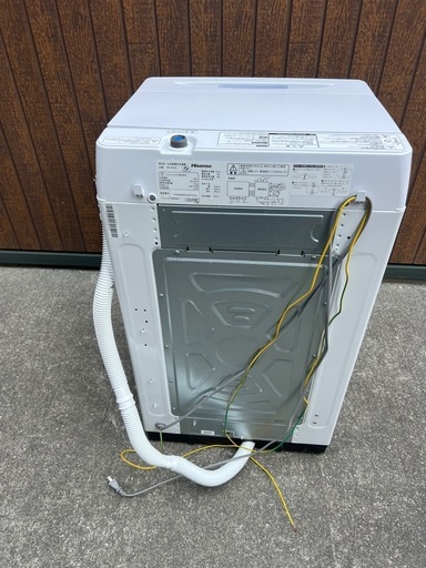 ハイセンス 縦型洗濯機 5.0kg ホワイト2022年 HW-E5504
