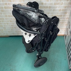 エアバギー ココ　COCO ブラック　三輪バギー　付属品付き　ベビーカーの画像