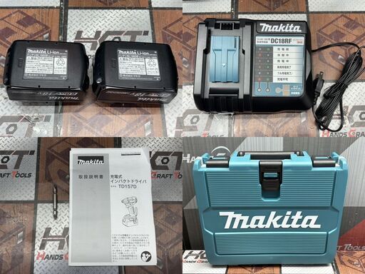 【未使用】マキタ Makita TD157DRGXB 充電式インパンクドライバ バッテリ×2・充電器付き【ハンズクラフト佐賀】
