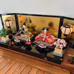 雛人形 親王飾り 木製台座 京雅 作家物　熊倉聖祥　祐月　収納飾り ひな人形節句の画像