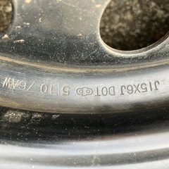 トヨタ系185/65R15鉄ホイールの画像