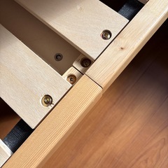 木製シングルベッド　すのこベッドの画像