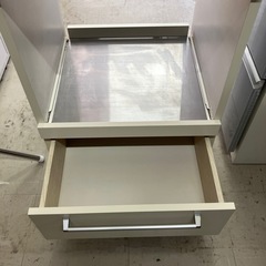 O 2602-1057 家電収納レンジラック　キズ汚れ有りの画像