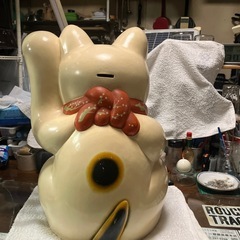 レトロな招き猫の画像