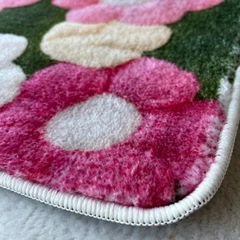 【新品】花柄 マットの画像