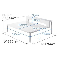 tower / タワー 棚付きIHクッキングヒーターラック の画像