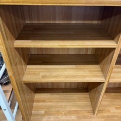 1263 木製収納キャビネット 引出し付 ライトブラウン ※傷ありの画像