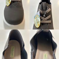 ホーキンス コンフォートHawkins Comfortスニーカー カジュアルシューズ ウォーキングシューズ ジョギングシューズ くつ クツ 紐靴グレージュサイズ25.0センチEEEゆったり設計WIDEスニーカー撥水スニーカーの画像