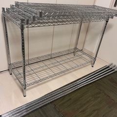 メタルラック高さ180cm,棚板120cm×46cm 5段の画像