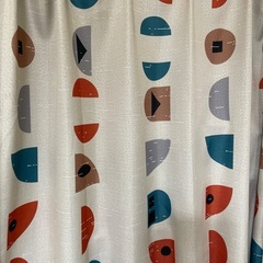 レトロカーテン2枚セットの画像