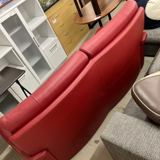 A2602-1064 カリモク3人掛けソファ　チターノ　中古美品