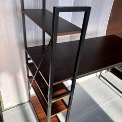 棚付きデスクの画像