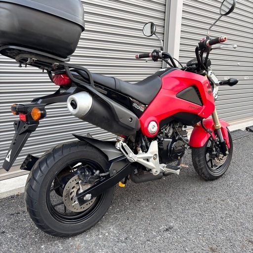 4499.自賠責R10年9月まで　グロム125 純正キャリアも付属　千葉県柏市　即日配送、自走引き取りも可能