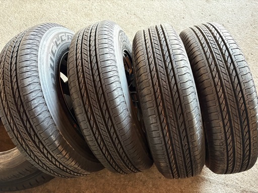 新車外し スズキ ジムニーノマド純正アルミホイール夏タイヤセット 15×5.5J 5H139.7PCD+5 BS DULER H/L 195/80R15 4本 9.9分山 JB74シエラ