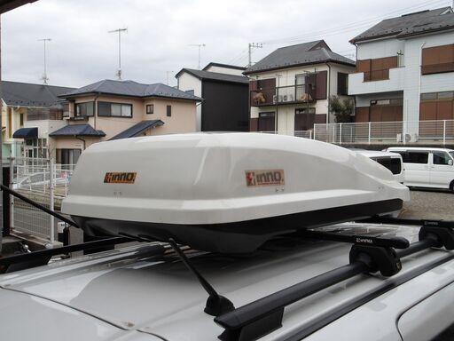 inno ルーフボックス BRW240 黒 左開き ルーフBOX 普通車、軽自動車　軽ハイトワゴン用　ルーフトランク